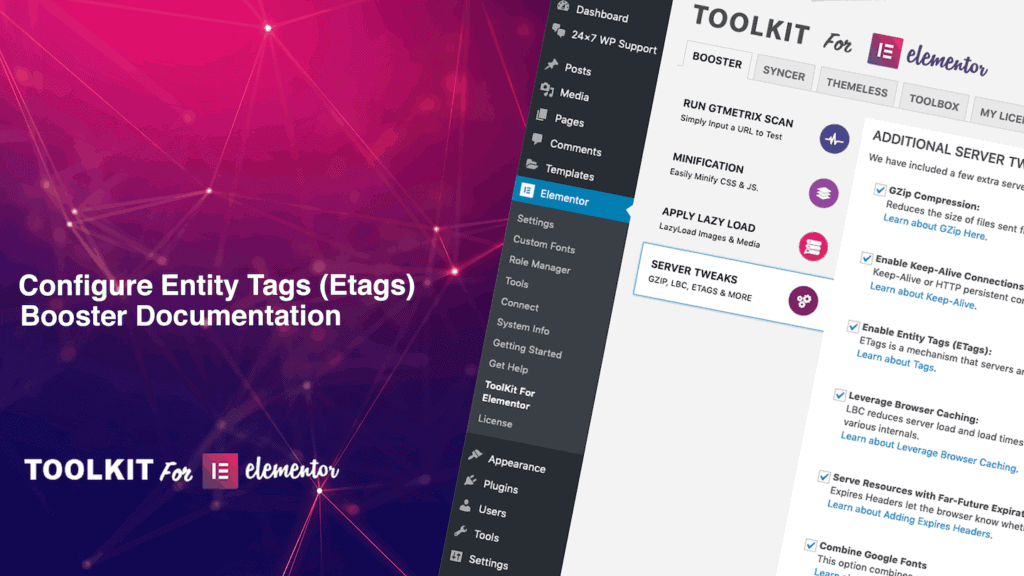 Entity Tags Computer Configure Entity Tags (Etags) for Elementor - ToolKit For Elementor