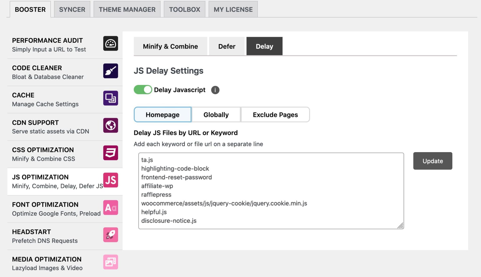 Delay Javascript ToolKit For Elementor
